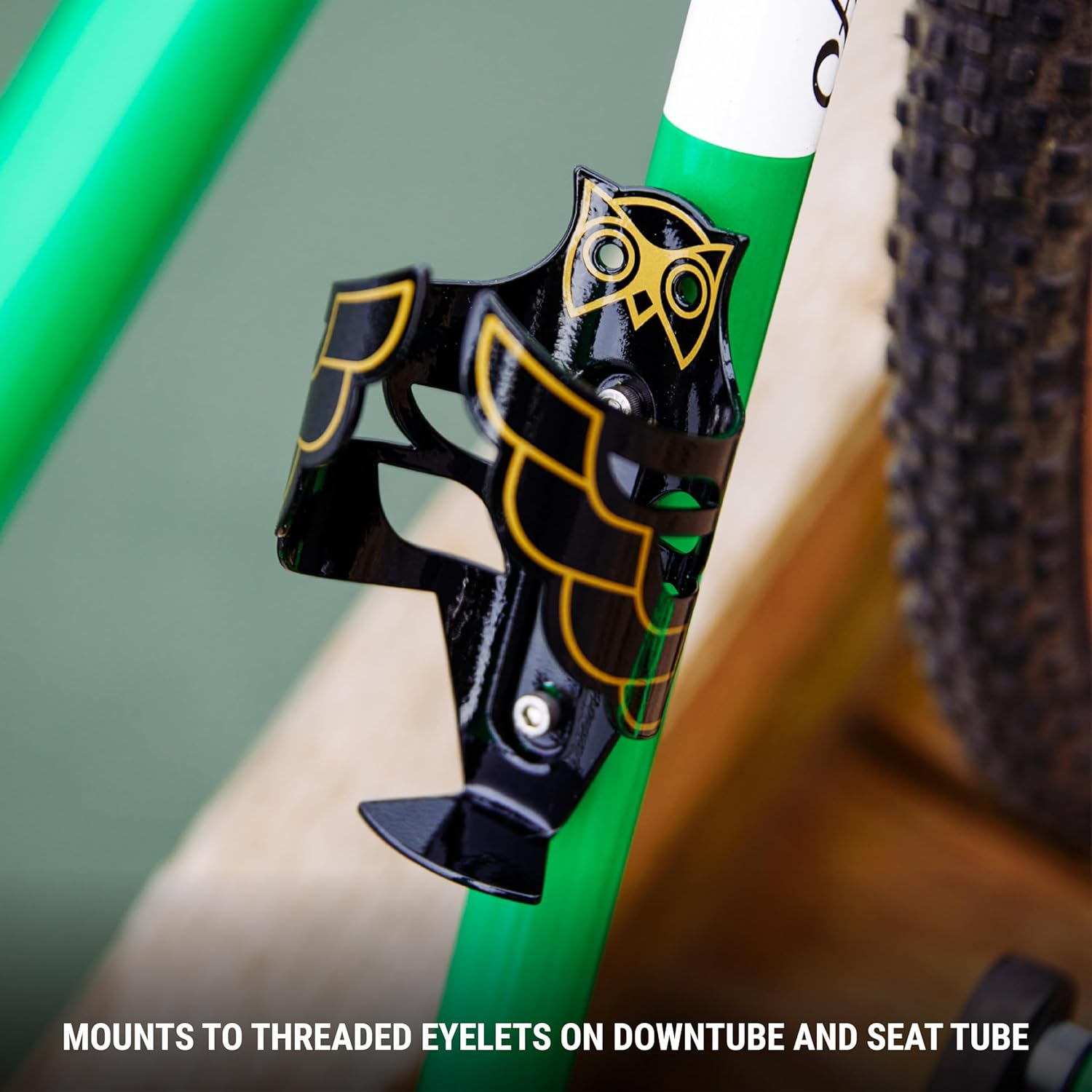 Portland Design Works Owl Water Bottle Cage - White image number 3