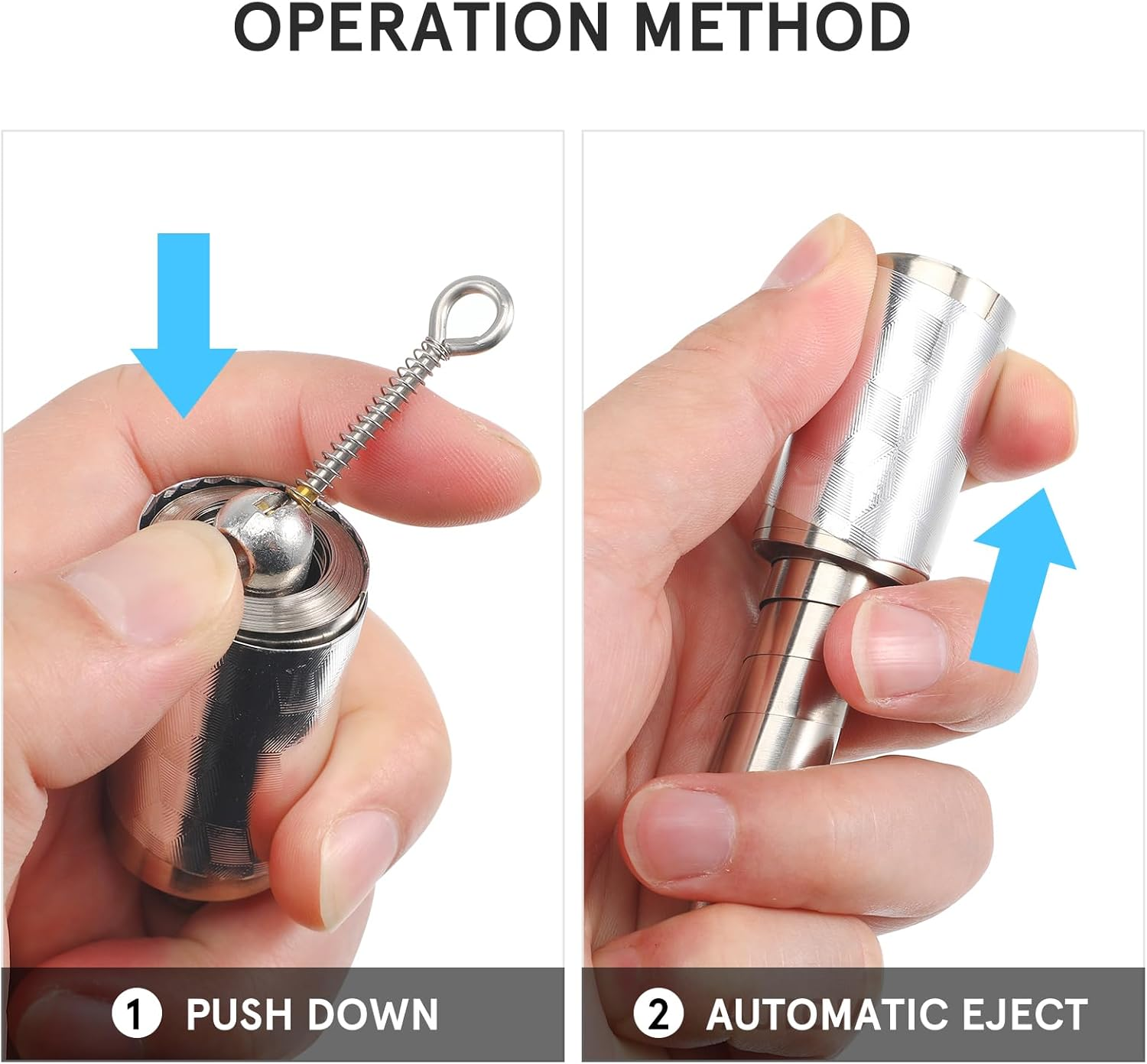 Healifty 2Pcs Metal Appearing Cane Magician Wand Retractable Collapsible for Professional Magician Stage Close- up Magician Tricks Accessories image number 1