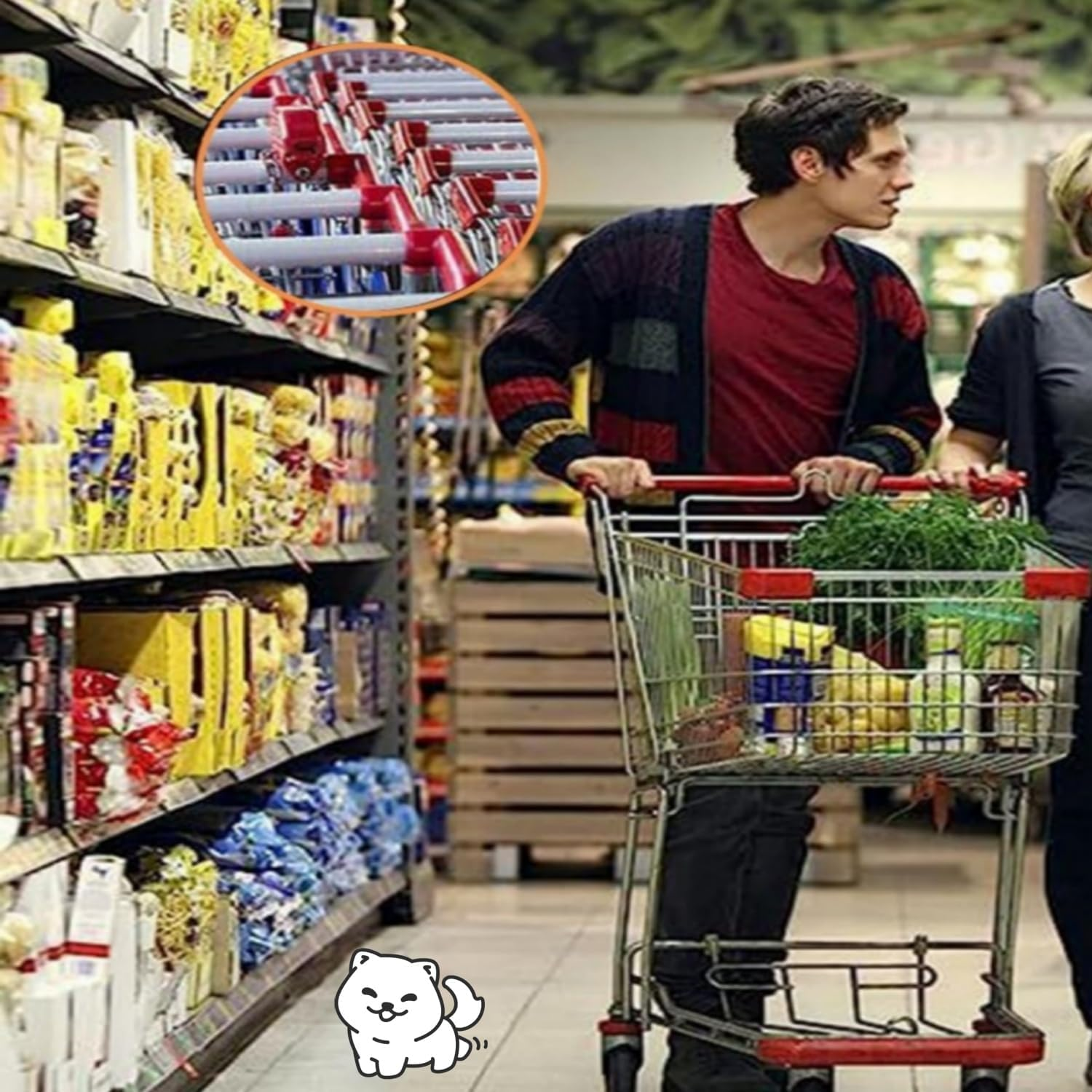 Shopping Trolley Token Key, 10 Pack 1.8 Inch Cart Remover Unlock Release Keychain for Grocery Shopping Cart, Trolley Remover Keyring, Coin Unlock Release Key for Meters(Black) image number 6