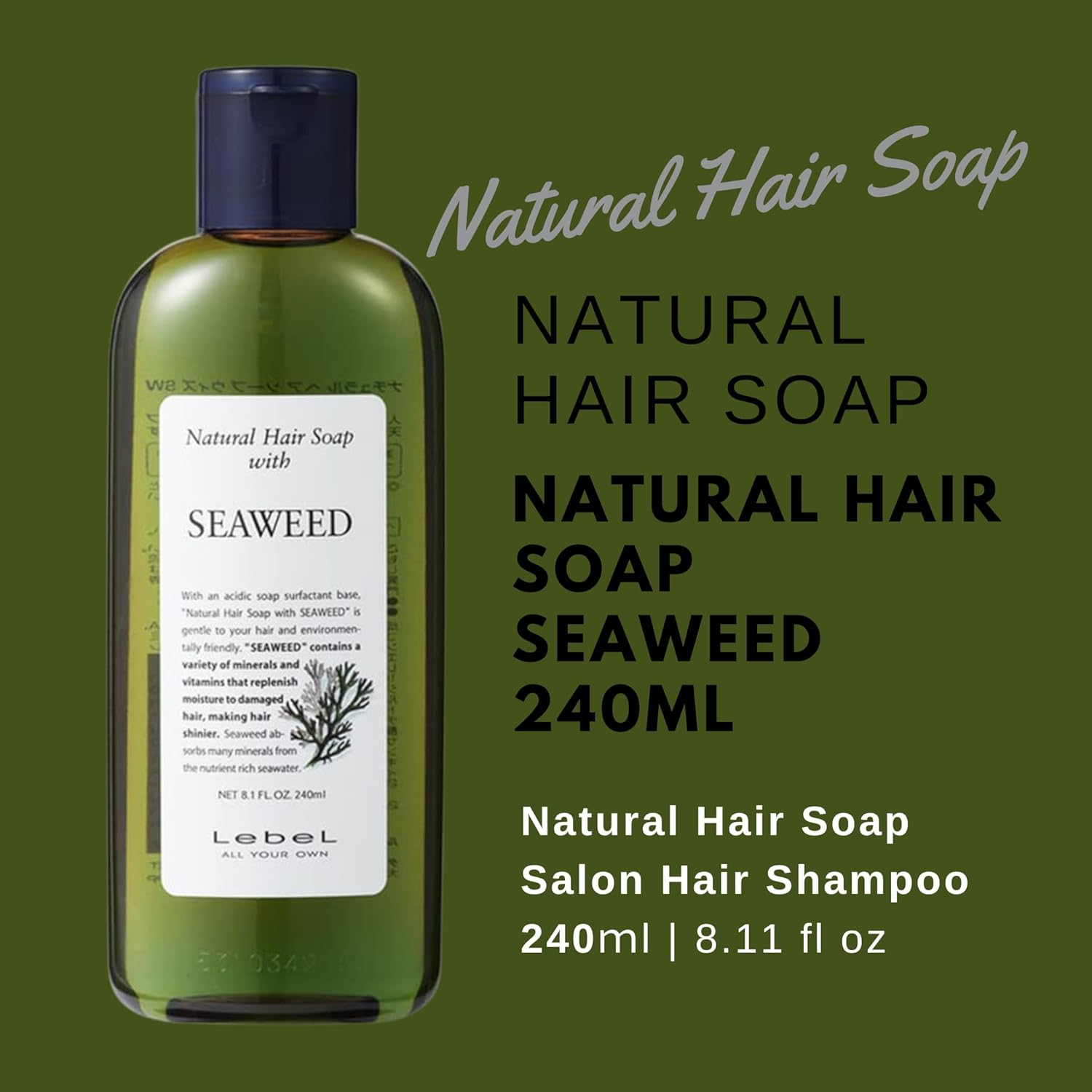 Lebel Natural Hair Soap Seaweed - 240Ml