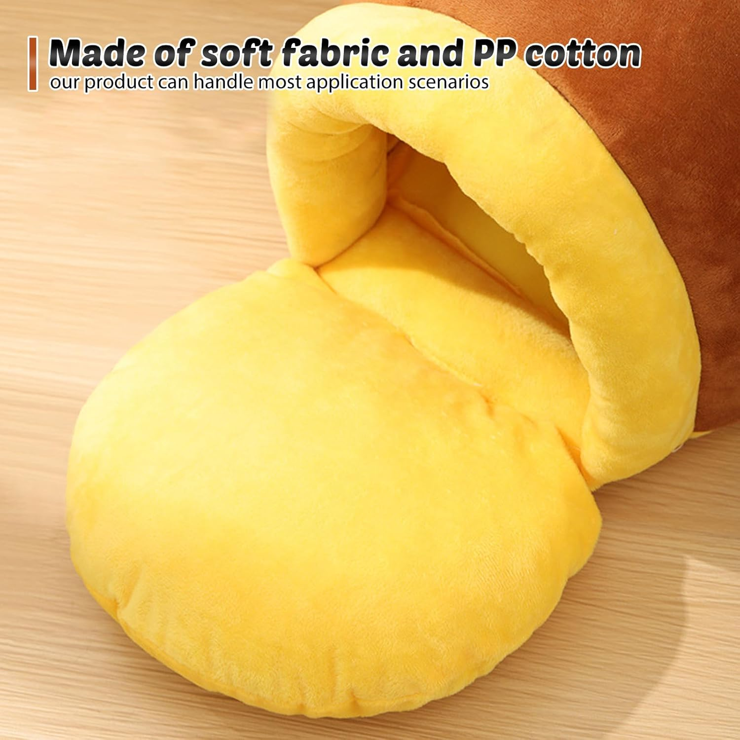 Cat Bed Fluffy Cat Cave Washable Cat Sleeping Bag Warm Pet Cat Bed Kitten Bed Cat Cuddly Bed Cat Bed Honey Pot with Removable Cushion for Small Medium Pets image number 6