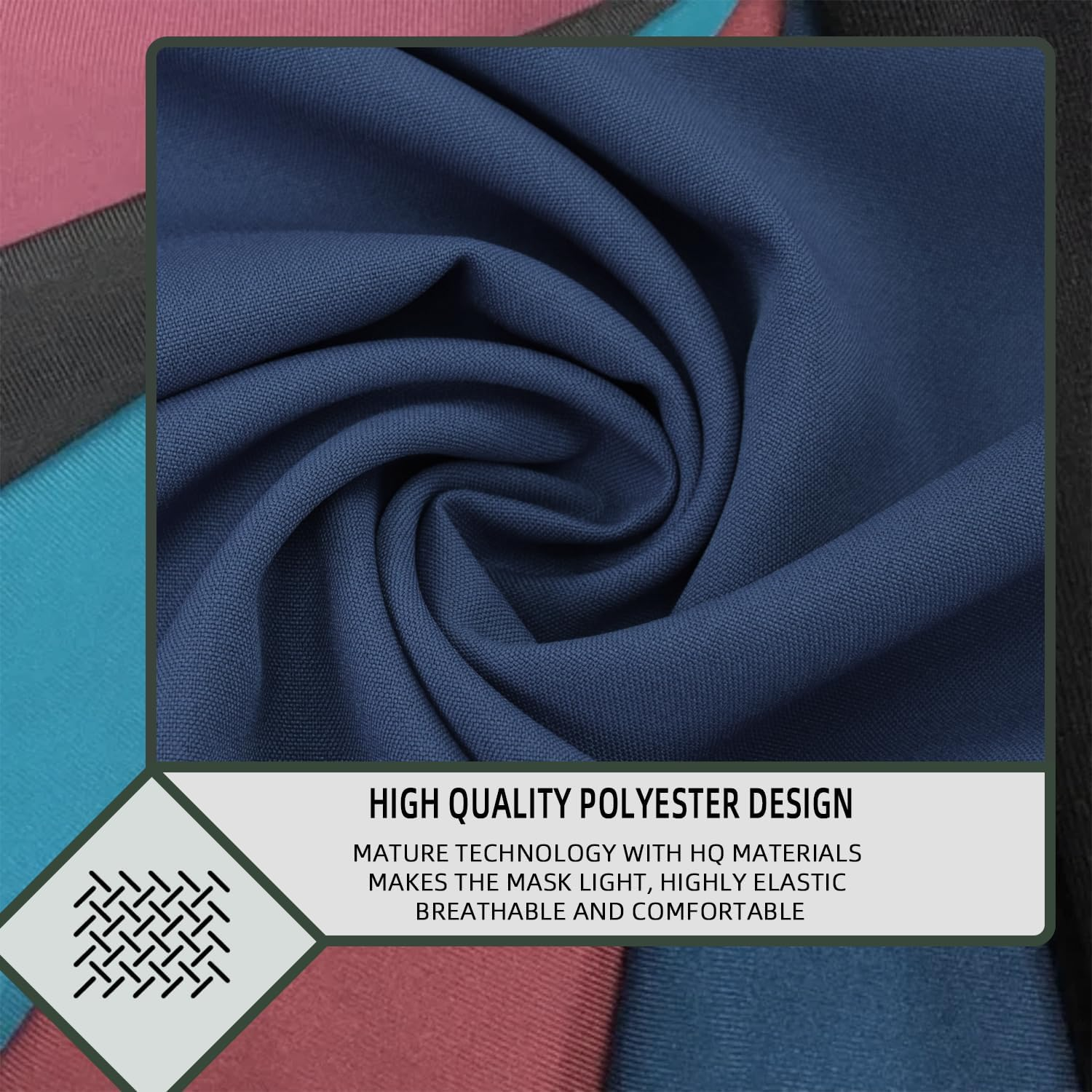 5 Pcs Horse Fly Masks for Horses with Ears Smooth and Comfortable Fly Masks Cashel Fly Mask Elasticity Horse Face Mask Horse Masks Covering for Horses Riding Supplies image number 4