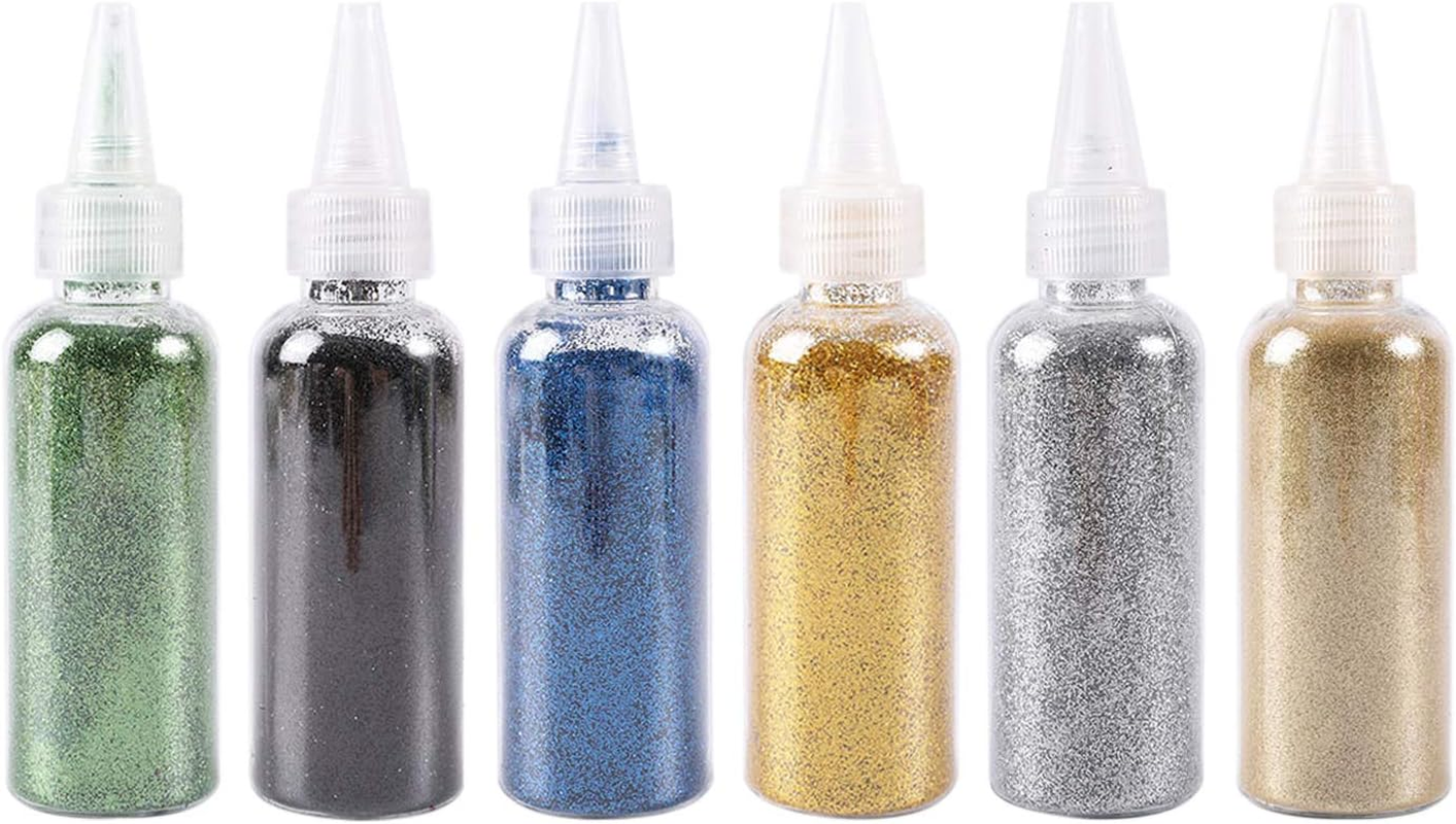 6 Pcs Nail Art Makeup Decoration Nail Powders Mica Colors Resin Pigment Soap Dye Natural Pigments