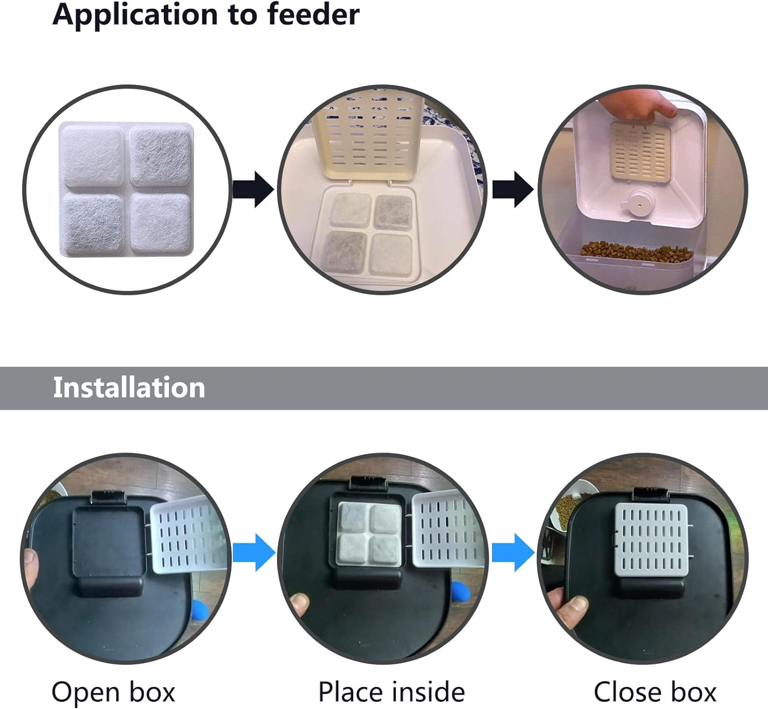 Dry Bag for Pet Food, Compatible with Petlibro Automatic Cat and Dog Feeders, Desiccant Keeps Pet Food Dry and Fresh (1, 12-Pack) image number 5
