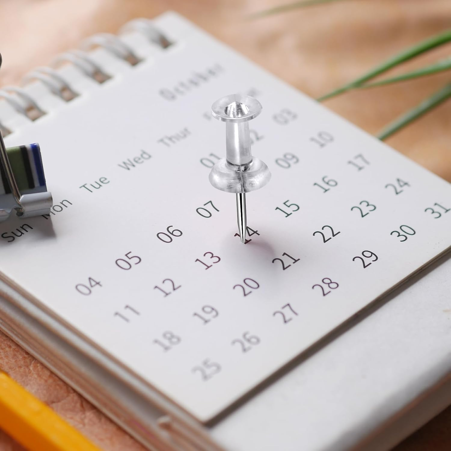 200 Pcs Push Pins Tacks, Thumb Tacks for Wall, Clear Plastic Head, Steel Point, Decorative Push Pins, Standard Thumb Tacks for Bulletin Board, Corkboard, Map, Calendar, Photo, Home, Office image number 6