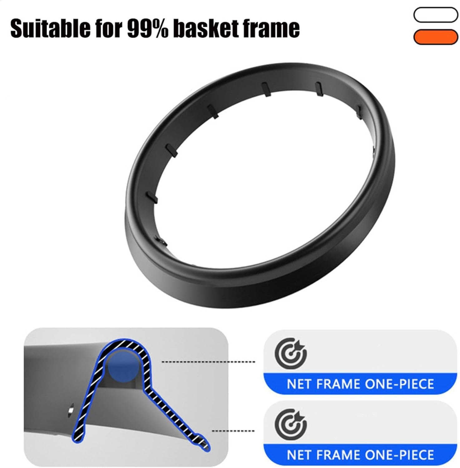 Basketball Hoop Net All Weather Basketball Net Replacement Basketball Accessories Fits Standard Indoor or Outdoor image number 6