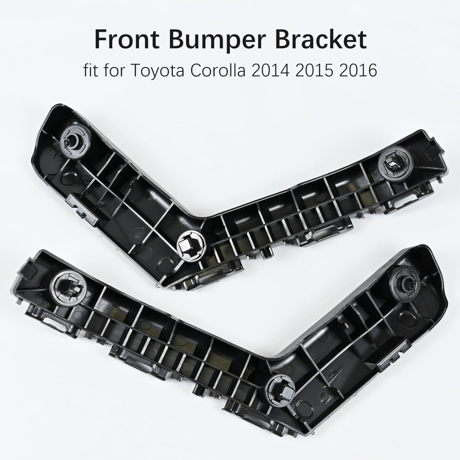 Front Bumper Retainer Bracket Hold Mount for Toyota Corolla 2014 2015 2016, Left & Right Driver Passenger Side Replace 52115-02240, 52116-02240, TO1043123, TO1042123 image number 3
