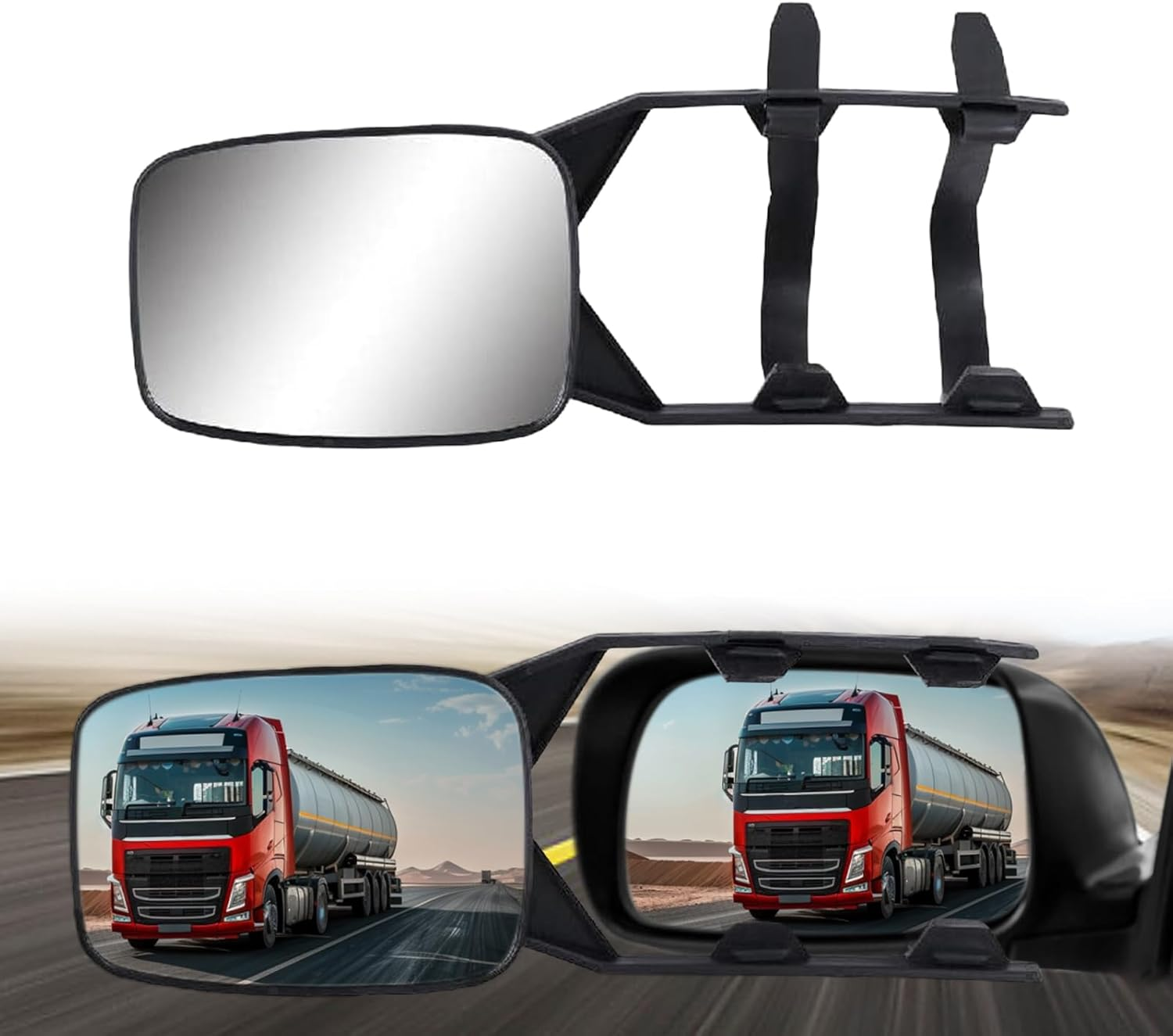 Car Towing Mirrors - Baceyong Trailer Caravan Towing Mirrors Wing Mirror Long Arm Extensions for Caravan Towing, Pack of 1 image number 4