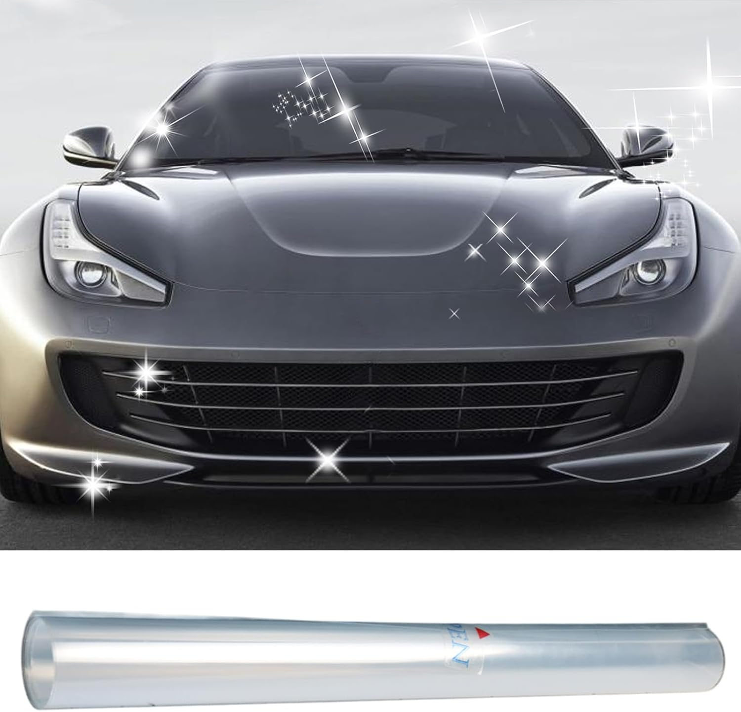 Paint Protection Film for Cars | Non-Yellowing Automotive Protection Film,19.6X78.7In High-Gloss Anti-Scratch Non-Yellowing Anti-Uv Wrap for Boat RV Exterior Care Vehicle image number 3