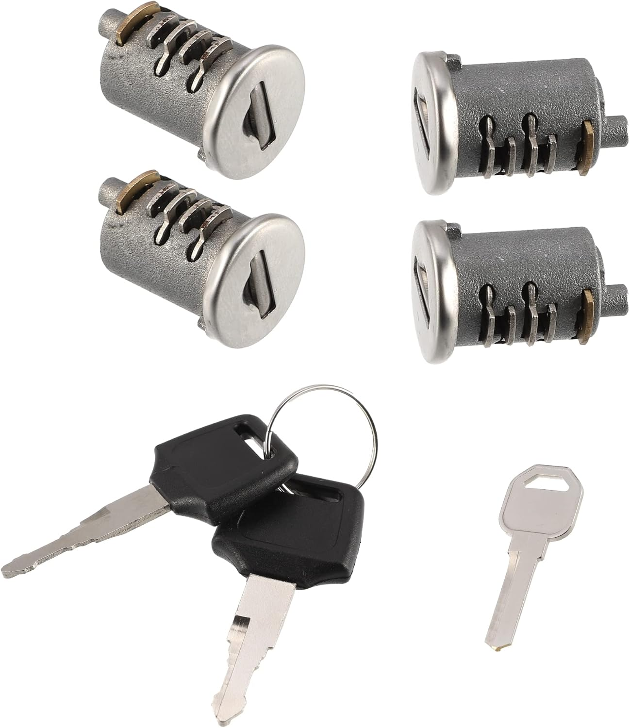 X AUTOHAUX 4 Pack Car Roof Rack Lock Cylinder Lock Core Replace for Yakima Car Rack System Components Metal Lockable Cylinders Core Lock Kit W/Lock Key and Control Key image number 6