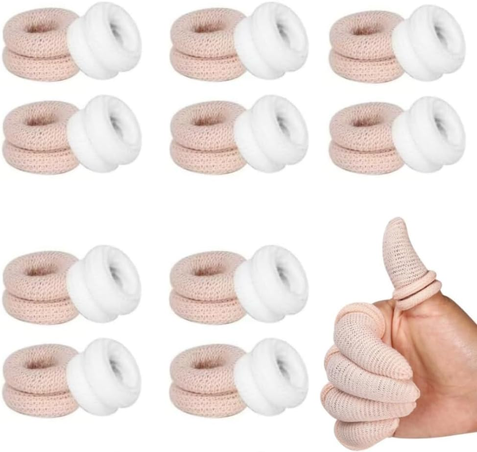 20Pcs Tubular Bandage Finger Roll Cotton Finger Cot, Tubular Finger Bandage Cots, Tubular Finger Cots image number 1