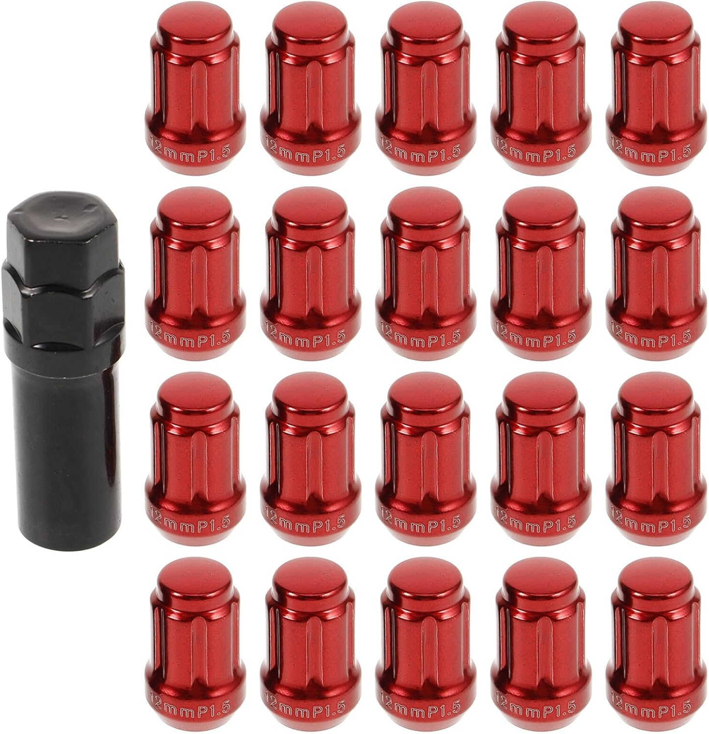 MUCKLILY 20Pcs Car Wheel Lug Nut Covers Tire Hub Caps for Automotive Lug Nuts Replacement image number 3