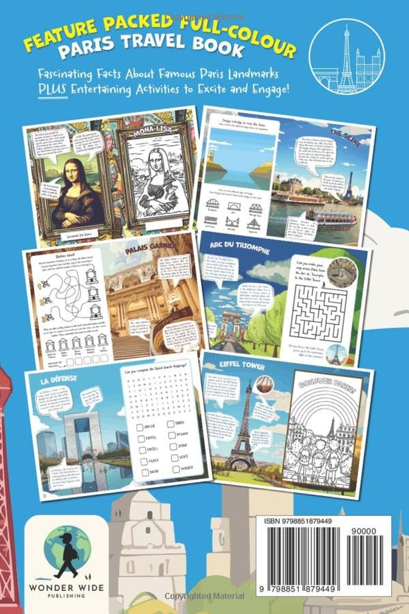 Let'S Go to Paris: Kids Activity Book and Travel Guide &mdash; Feature Packed Paris Themed Activities and Fun Facts image number 1