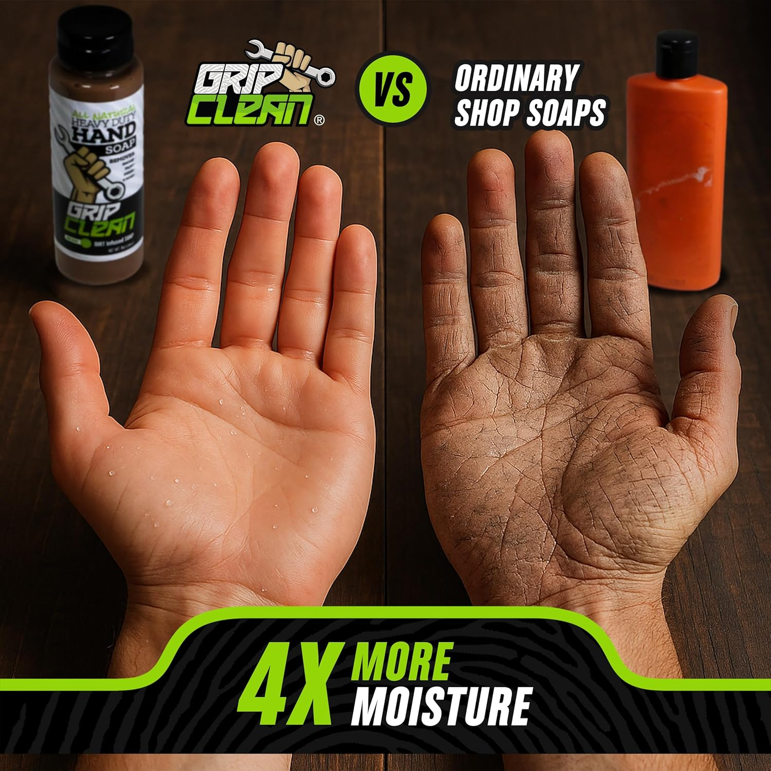 Grip Clean All Natural Heavy Duty Hand Cleaner - (2) 1 Gallon Refill Jugs image number 1