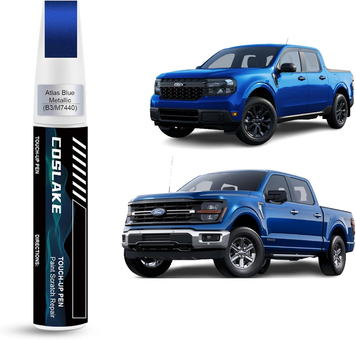 Car Touch up Paint(Oxford White(Z1)) for Ford, Car Paint Scratch Repair Kit, Quick & Easy Solution to Repair, 2 in 1 Scratch Remover Pen with 2PCS Disposable Micro Applicators