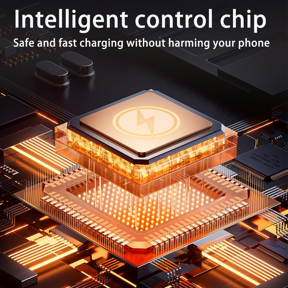 Cadozeal RGB Car Phone Holder| 66W Fast Charge| 5-In-1| One Hand Touch Auto Lock, 360&deg; Rotation Super Stable, Patented Premium Alloy Car Phone Mount for All Smartphone image number 5