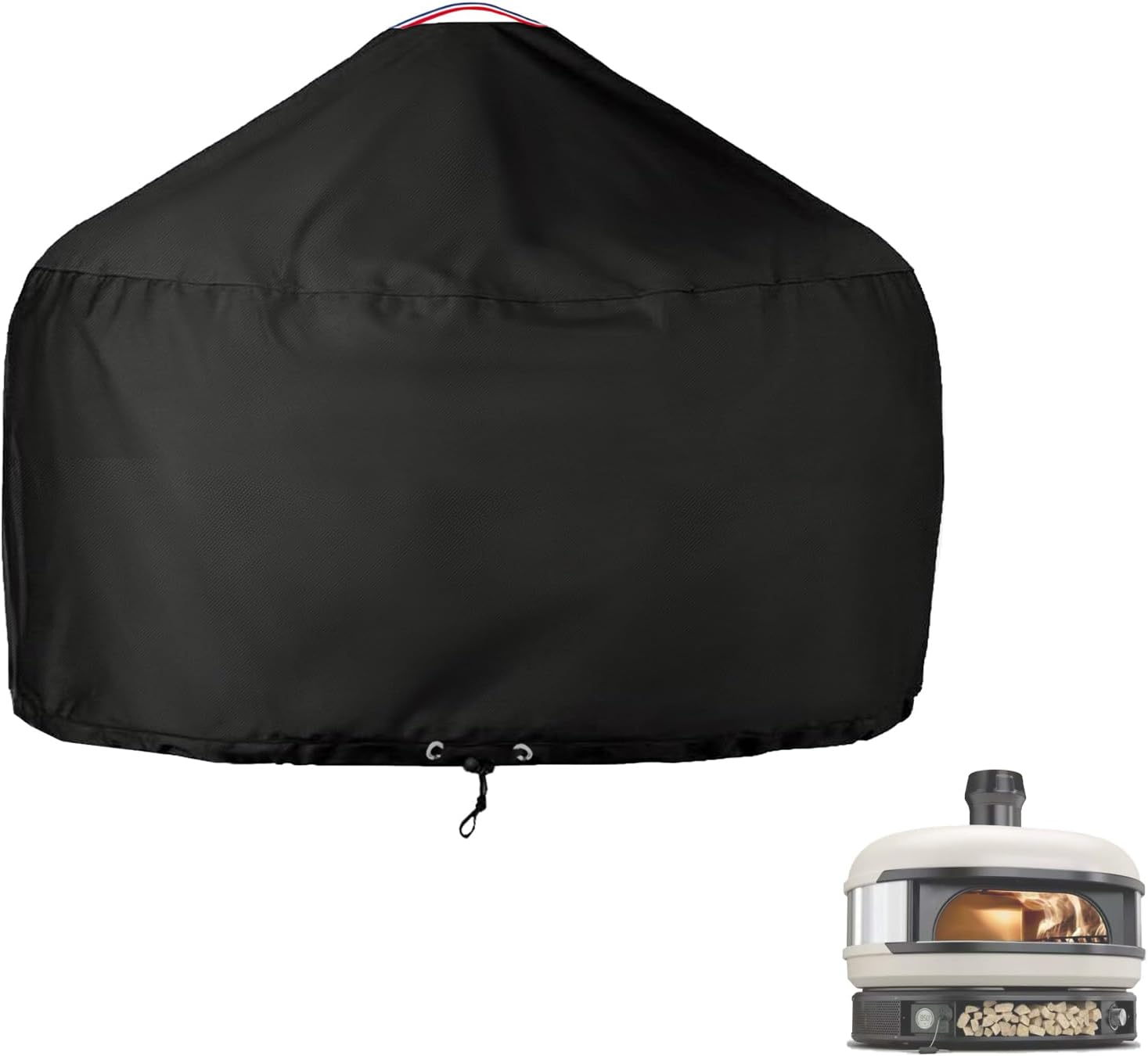 Pizza Oven Cover for Gozney Dome,Heavy Duty 600D Waterproof Cover for Dome Pizza Oven,Black image number 6