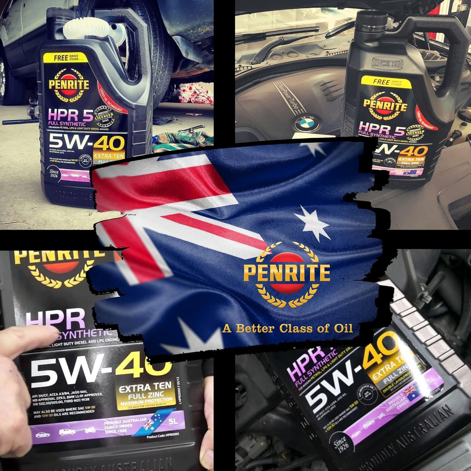 Penrite HPR5 5W-40 Full Synthetic Engine Oil, 5 Litre image number 4