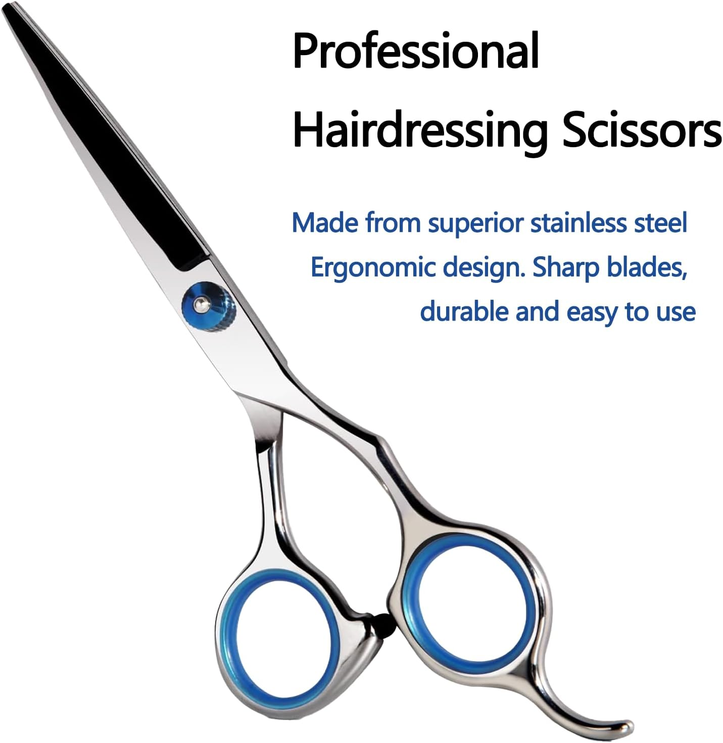 Mchifrys Professional Hair Cutting Scissors 6.5 Inch &ndash; Stainless Steel Hairdressing Barber Scissors with Comb, Precision Shears for Salon & Home Use