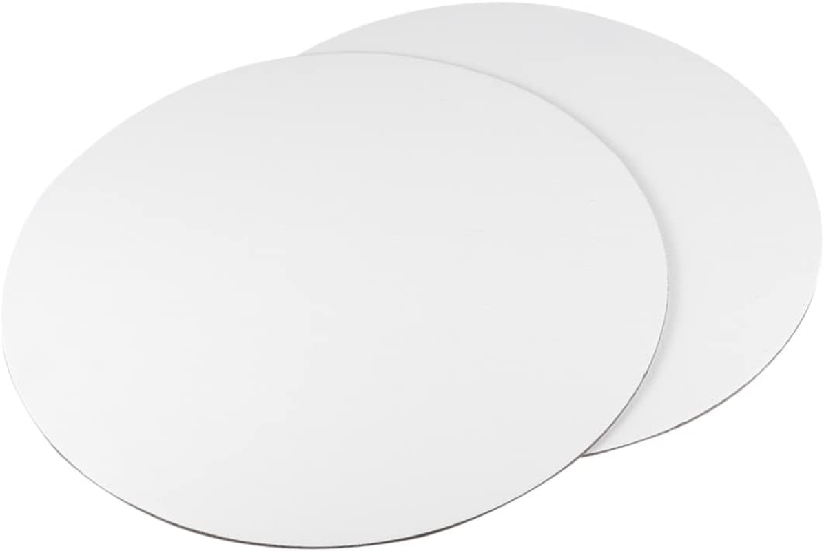 Jojofuny 6Pcs round Canvas Drawing Board Artist Canvas Panels for Oil Tempera for Painting Projects Art Students White image number 6