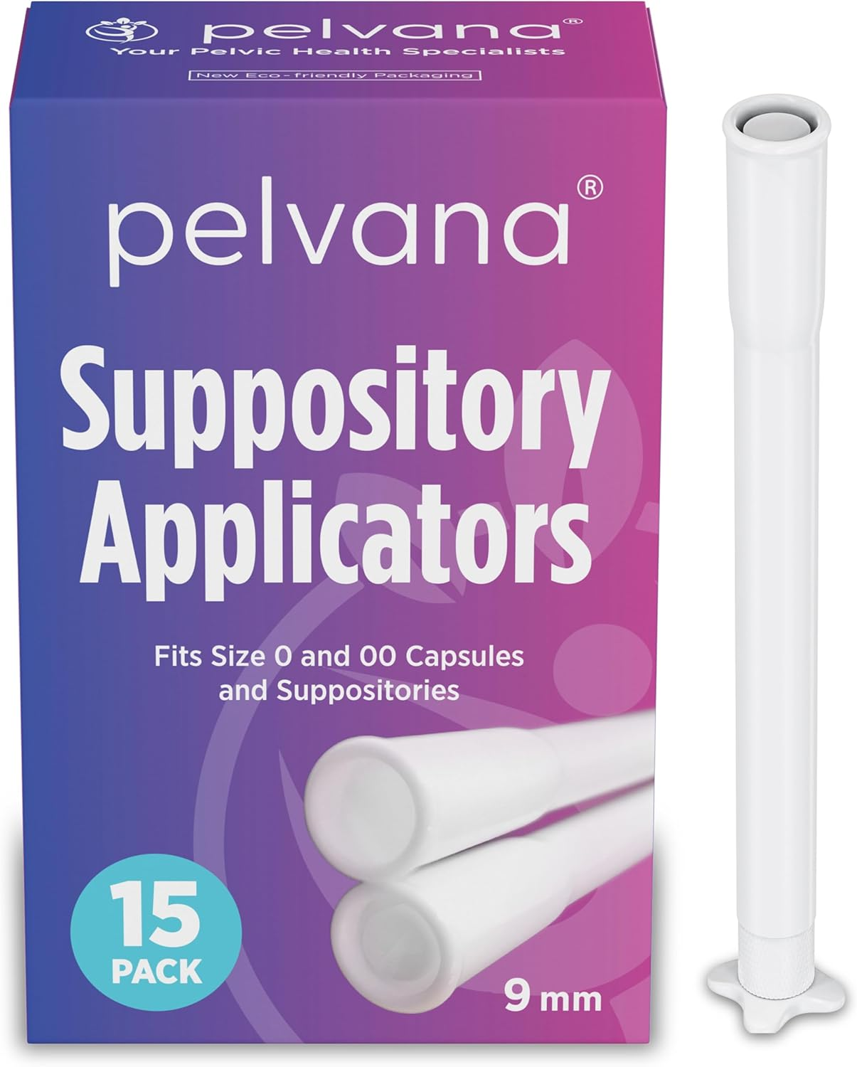 Pelvana Suppository Applicators, 15 Pack, 9Mm Wide, Fits Size 0 and 00 Capsules image number 5