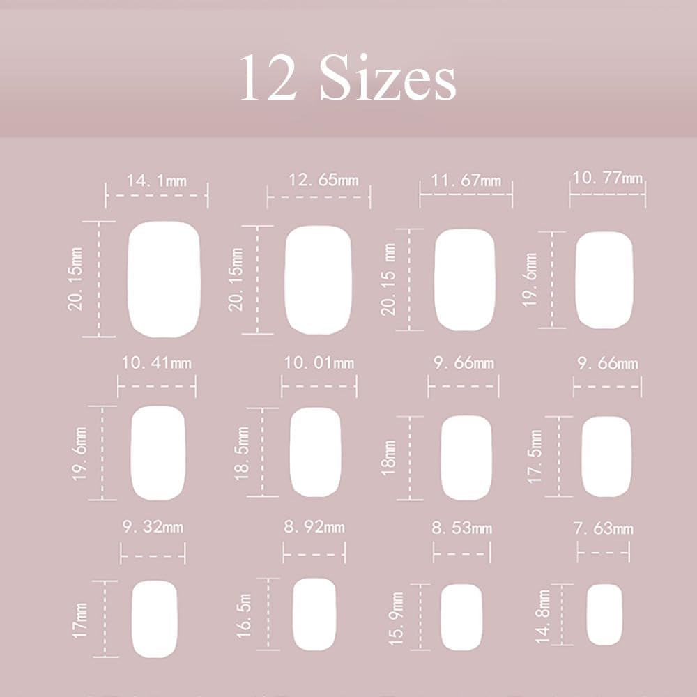 Kaichen Simplicity Press on Nails, Champagne Color Cat Eye Press on Nails Short, Includes 24 Nails, 24 Adhesive Tabs, 1 Manicure Stick, 1 Mini File image number 3