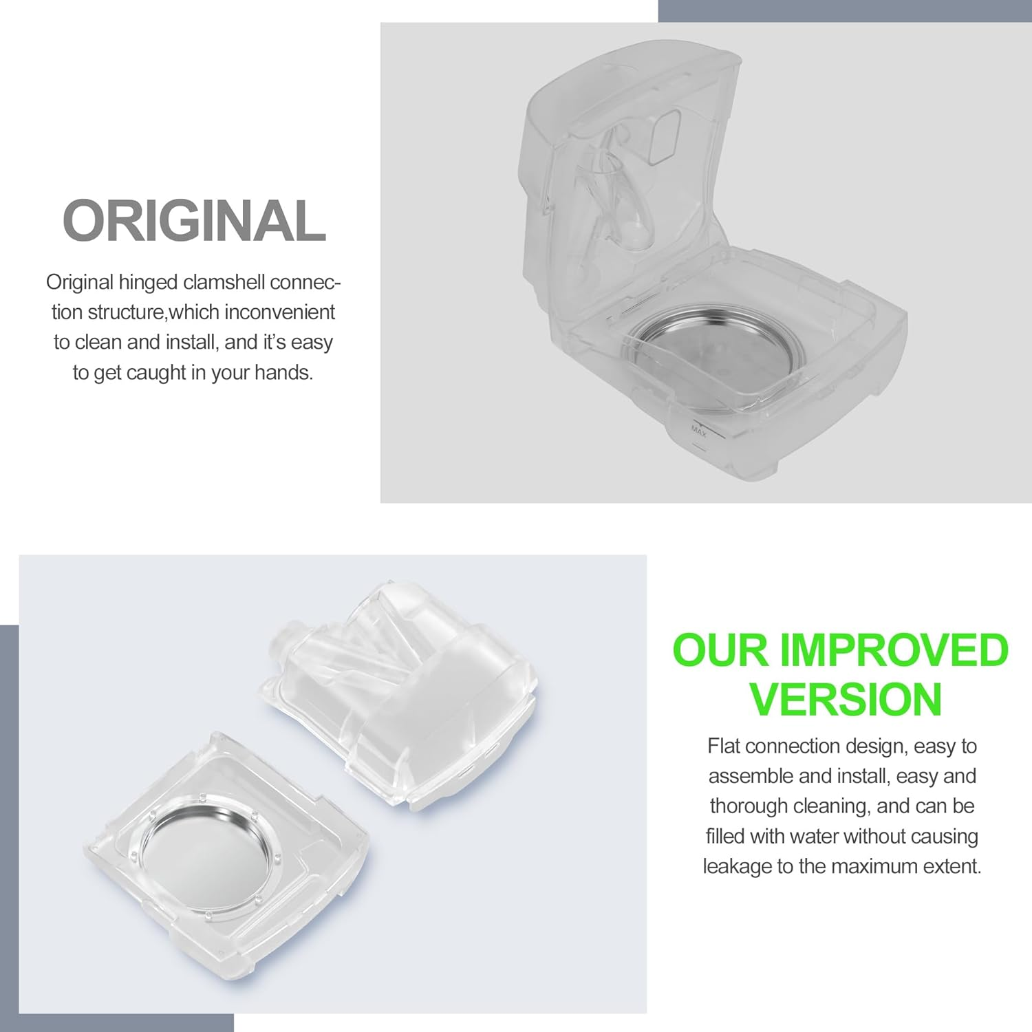 Replacement Water Chamber for Airsense 11, Improved Version Standard Tub, Supplied by Airsmart image number 1