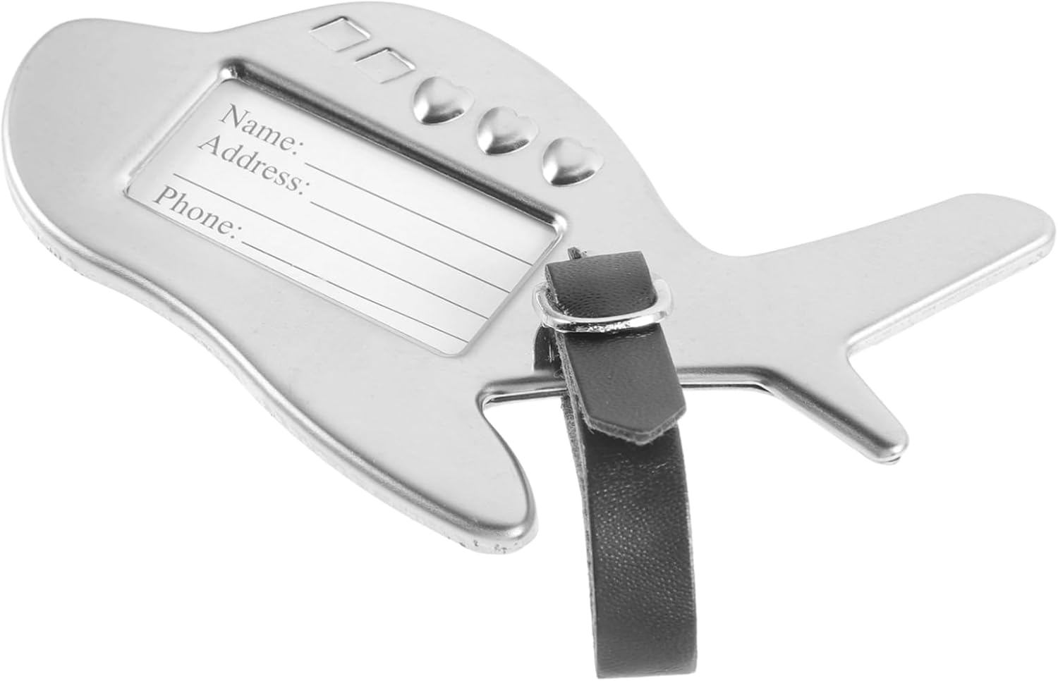 BESTYASH 3Pcs Metal Luggage Tag Suitcase Name Tag Luggage Boarding Travel Label for Suitcase image number 3