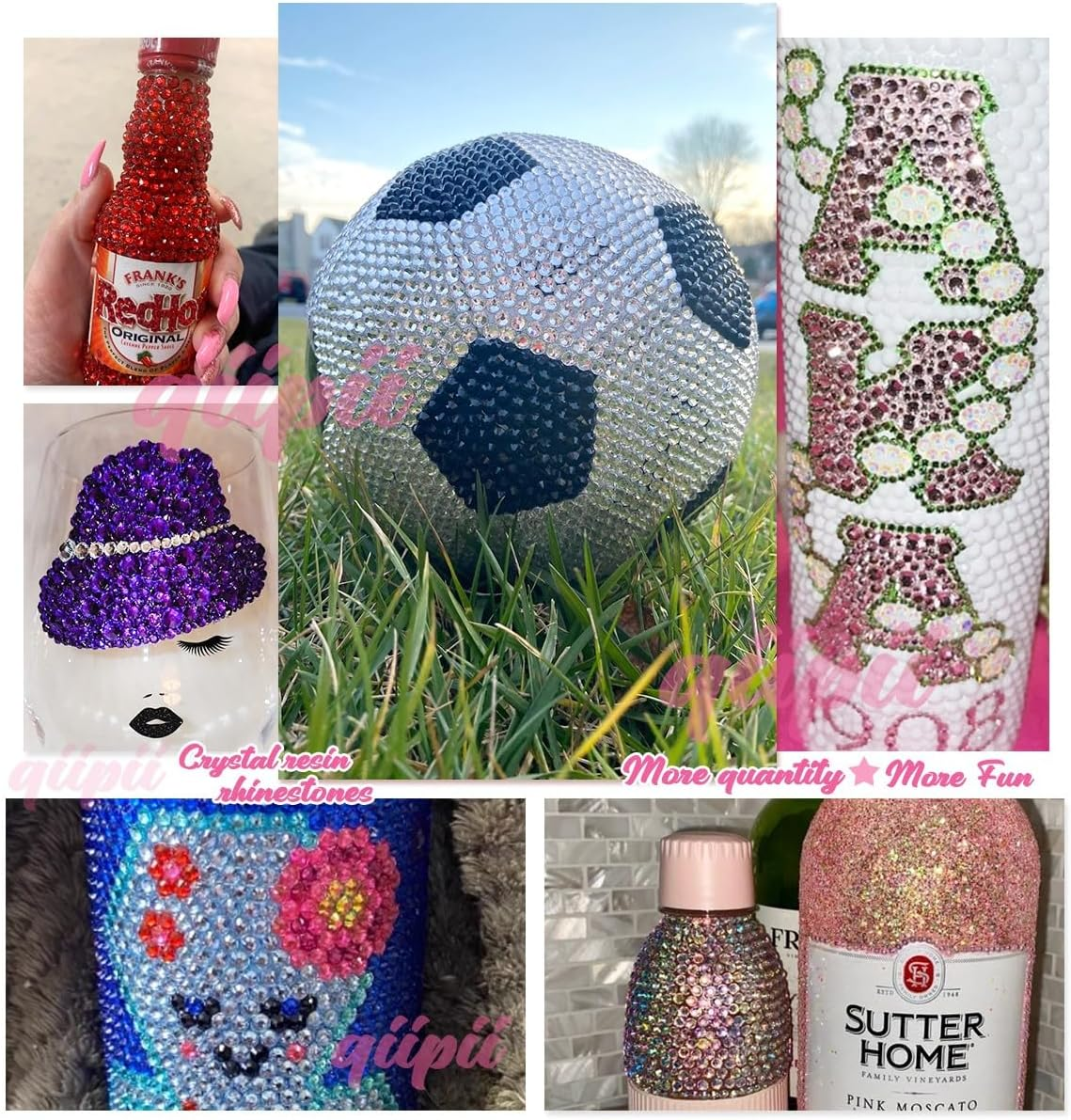 Qiipii Blue Zirconia Crystal Resin Rhinestone with Jewelry Glue B7000 for Crafts Stunning Flat Bottom Stones Teal Blue Gems 2Mm to 6MM Diamonds Turquoise Crystals for Nail image number 4