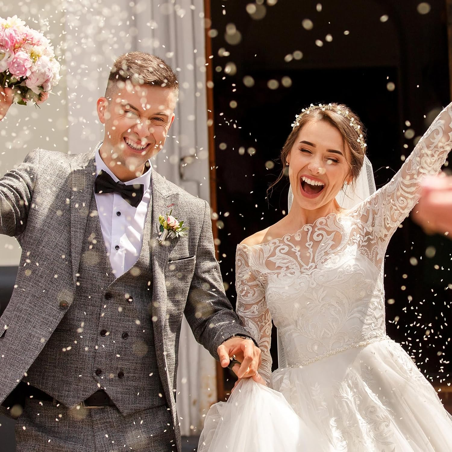 Headband Wedding, FUKPO Hair Accessories Tiara Wedding Headband Crown Bridal Women'S Glitter Headpiece Bride Guest Tiara Rhinestone Headband Girls Adults Children Long Short Hair Headband image number 6