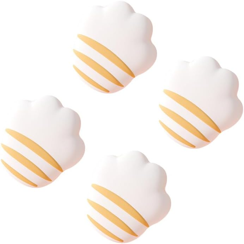 Table Corner Protectors for Baby | Cat Paw Shape Friendly Safty Silicone Protectors for Corners | Kids Corner Guards | 4- Pack image number 1