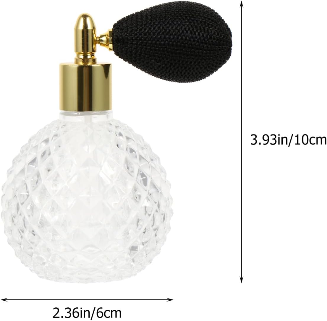 AUTSUPPL Vintage Refillable Glass Perfume Bottle Spray 3.4Oz Portable Atomizer for Travel Home Decor and Personal Use image number 4