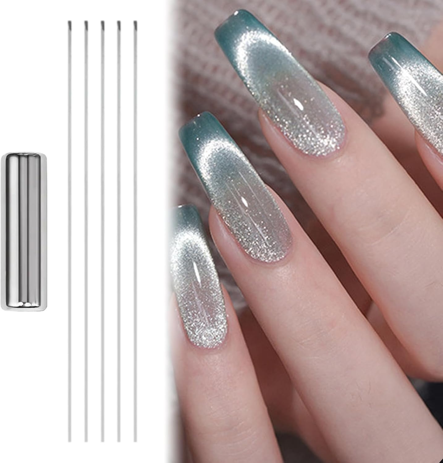 ETUCYNG Magnet for Nails,Nail Magnet for Cat Eyes Gel Polish | Strong Suction Wire Manicure Tool Art Design Beauty Care for Home, Studio & Girls Women image number 5