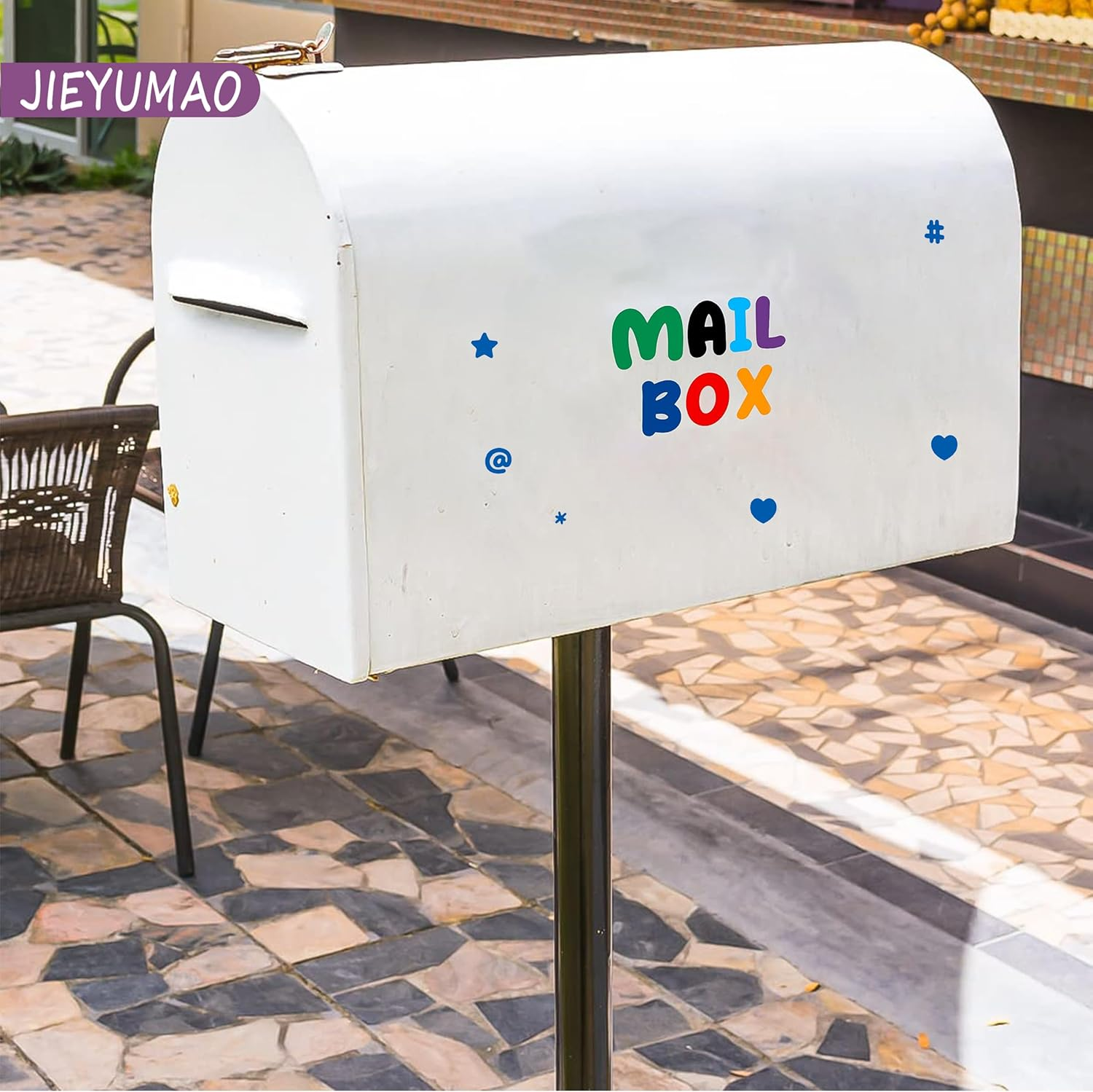 JIEYUMAO 24 Sheets Alphabet Number Stickers, 0.5/1 Inch Self Adhesive Vinyl Letter Stickers, Colorful Alphabet Sticker Capital Letter Sticker for Scrapbooking DIY Crafts Art Making image number 4