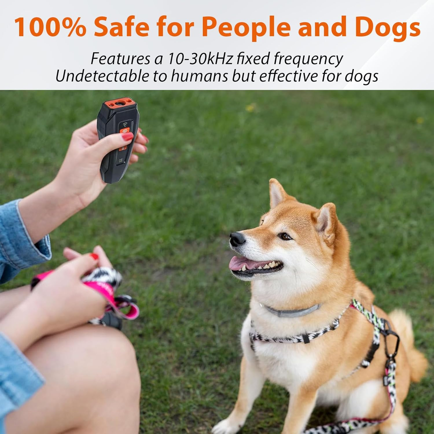 NUFECARG Dog Barking Control Device, Ultrasonic anti Barking Device for Dogs with LED Flashlight, 3 Training Modes, USB Rechargeable, Humane Dog Bark Deterrent for Indoor & Outdoor Use image number 6