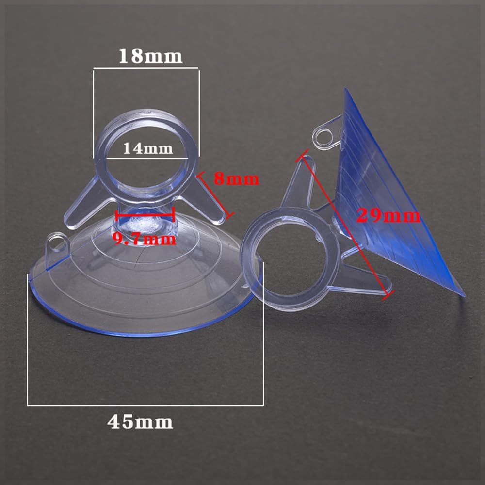 50PCS Dovetail Suction Cups Car Sunshade Suction Cup Clear Suckers Cups image number 4