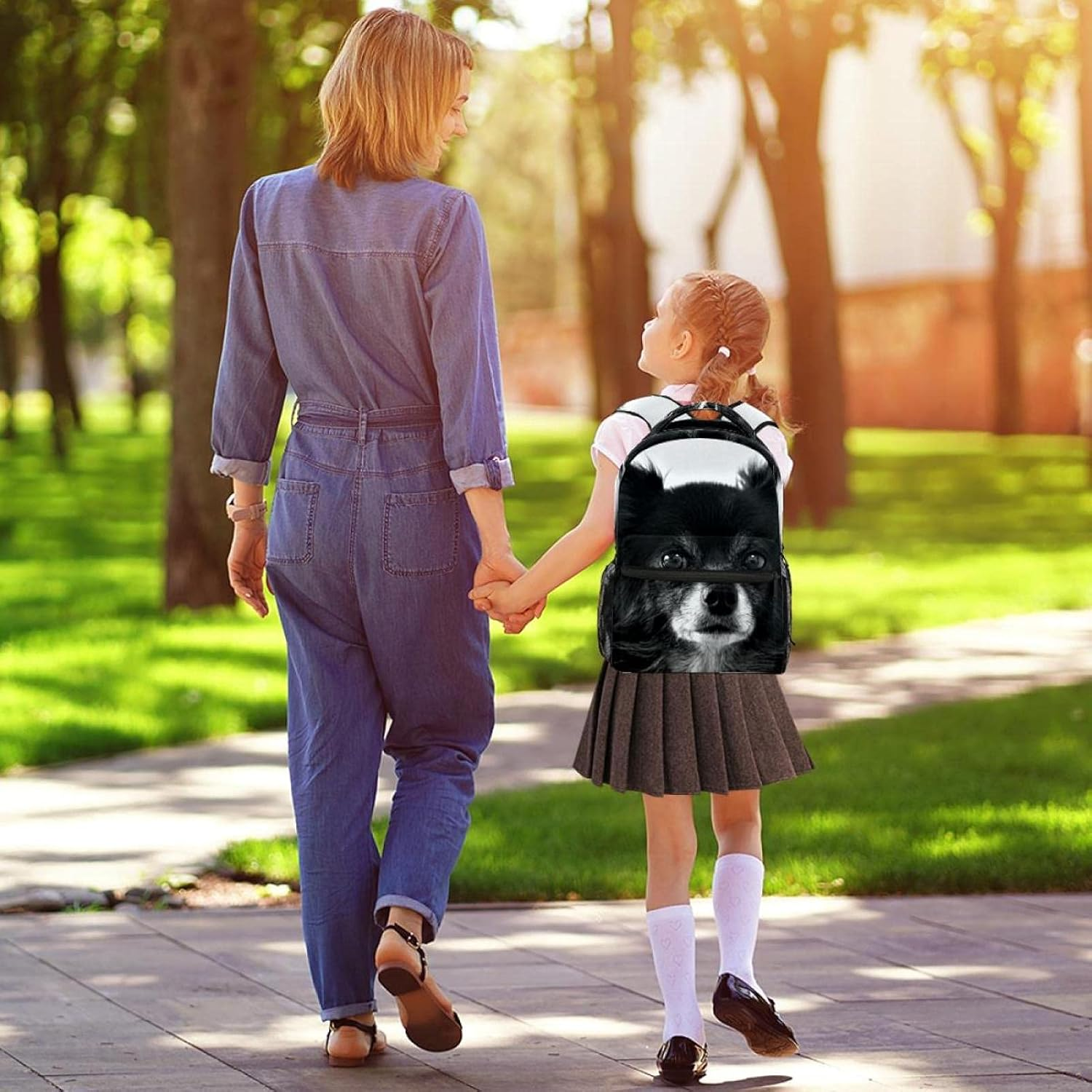 Chihuahua Backpack Students Shoulder Bags Travel Bag College School Tote Backpacks