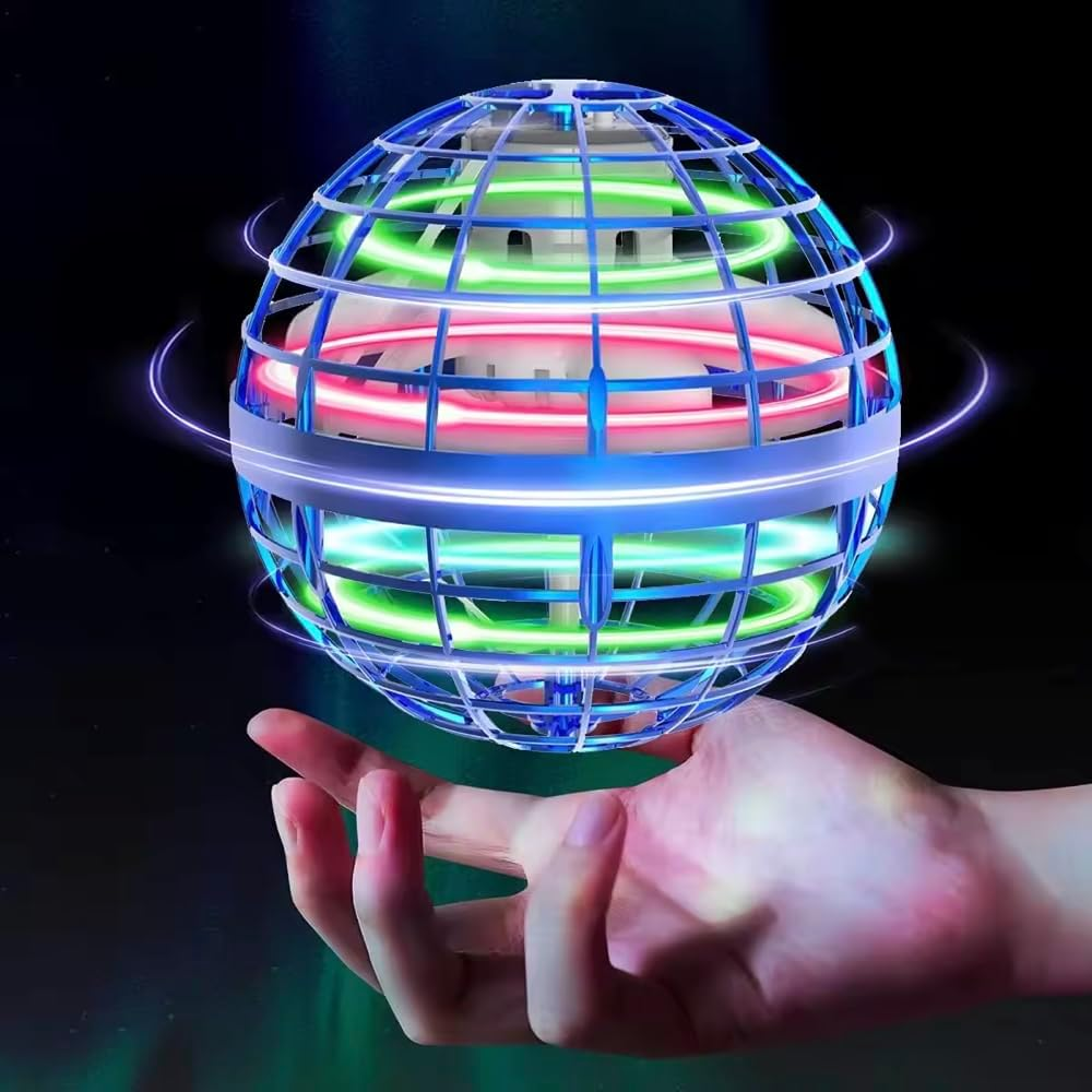 Upgraded Flying Spinner Ball Toy with RGB Lights, 360&deg; Spinner, and UFO Design. Safe for Kids & Adults, Perfect for Indoor/Outdoor Play. Includes a Magic Controller. image number 6