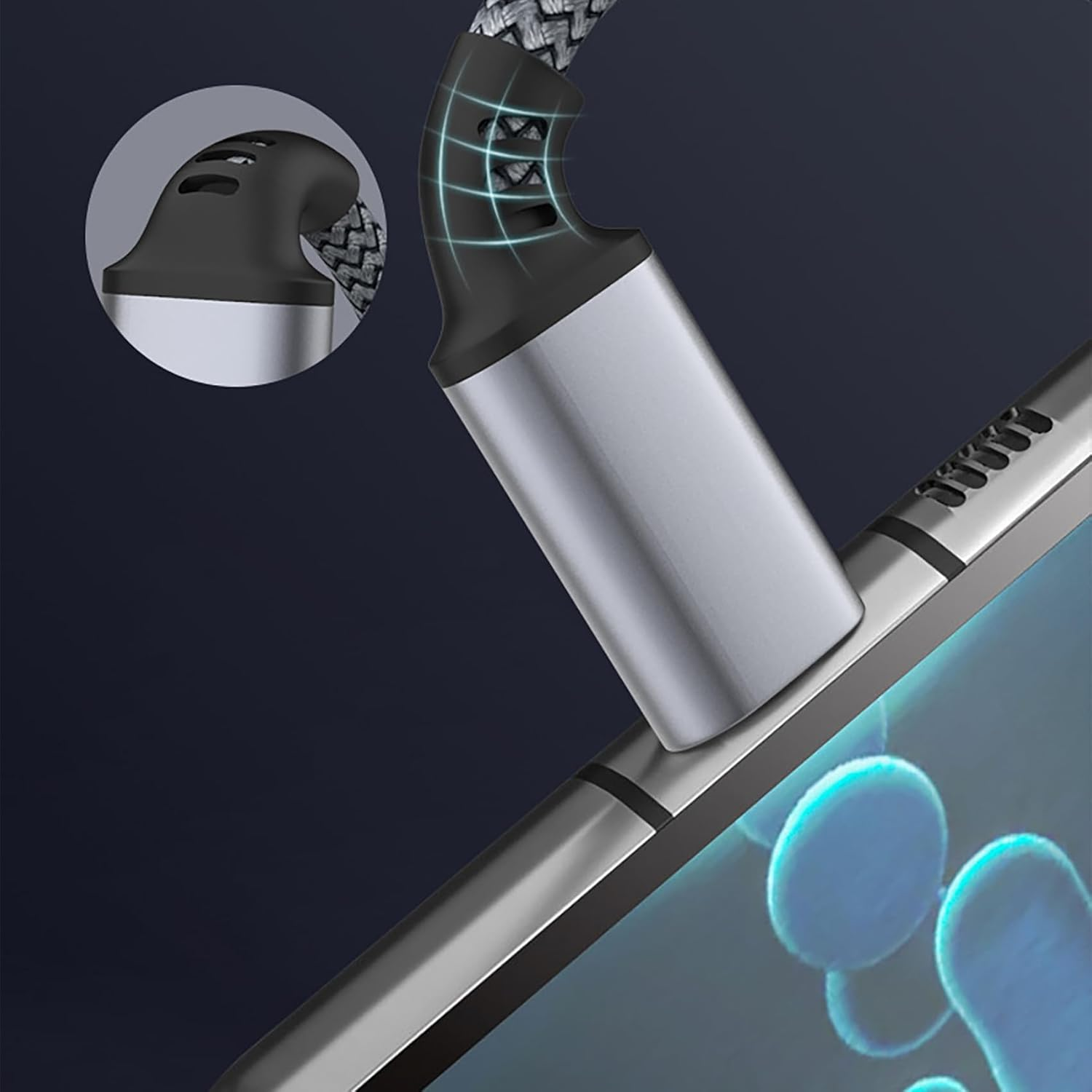 Tunghey Long Micro USB Cable Android Charger with Gold-Plated PS4 Charger Cable - High Speed 2.0 USB a Male to Micro USB Nylon Braided Cable for Android Phone (3M) - 3M image number 4