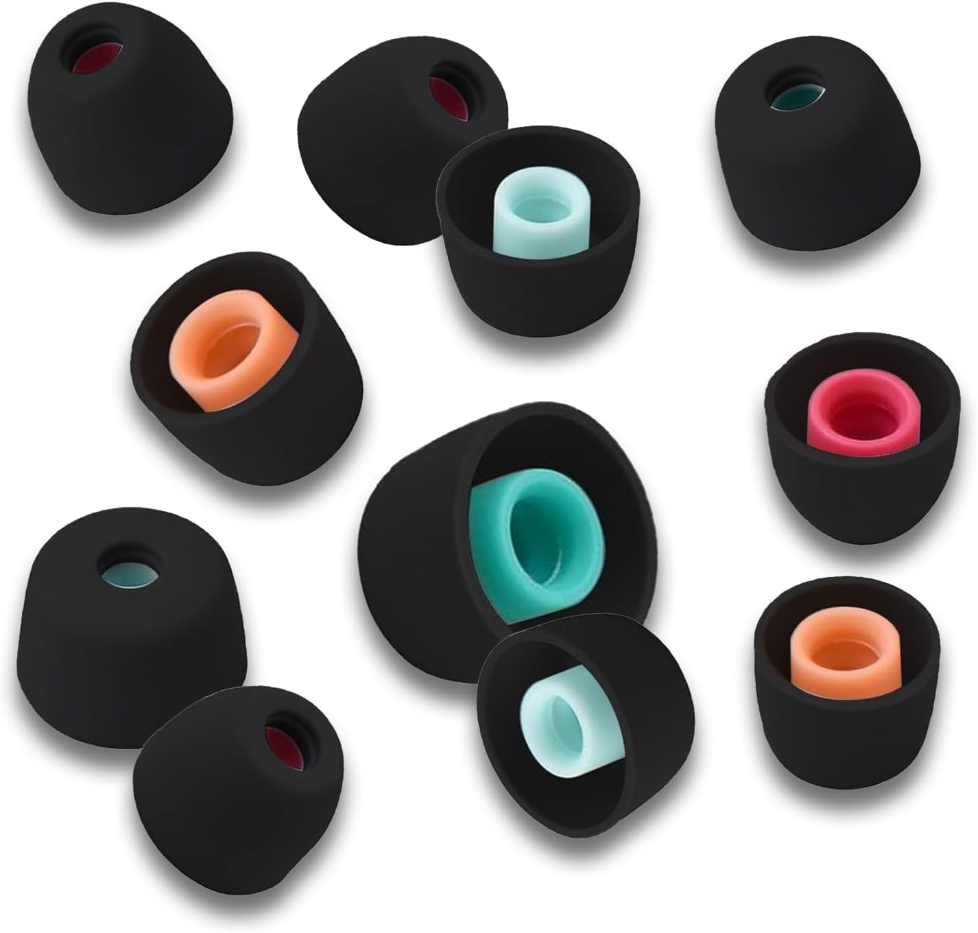 ONBPIY Replacement Ear Tips for Sony WF-1000XM5 Earphones Silicone Earbuds Buds Set with 5 in 1 Cleaning Kit Comfortable Secure Fit Black image number 5