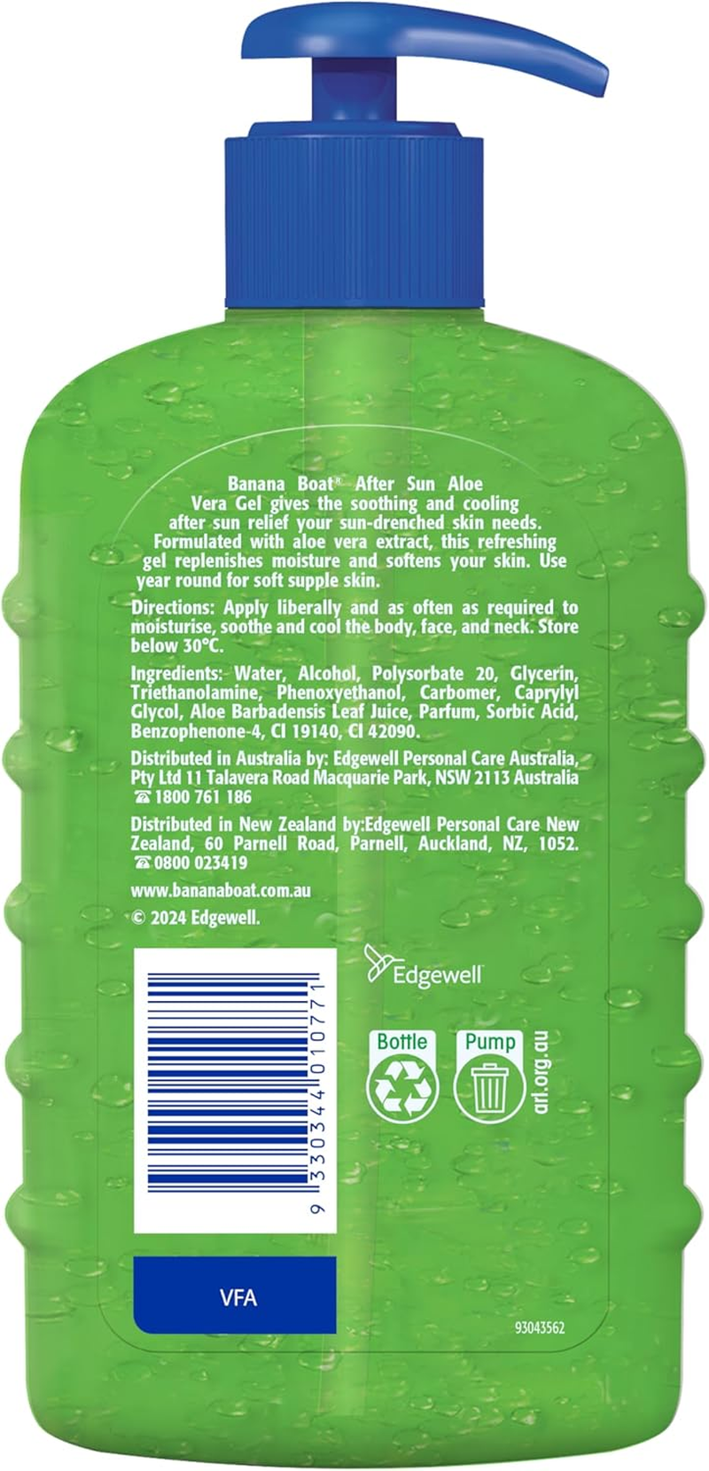 BANANA BOAT after SUN ALOE VERA GEL 375G