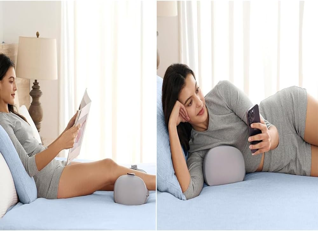 Knee Pillow for Side Sleepers, Memory Foam, Cooling Comfort, Adjustable Strap, Hip and Sciatica Relief image number 1