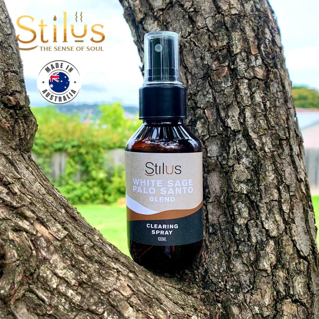 White Sage Palo Santo Clearing Spray 100Ml - Natural Essential Oil in Liquid Blend for Clearing and Cleansing Room & Home Spray for Meditation Yoga and Spiritual Spaces image number 1