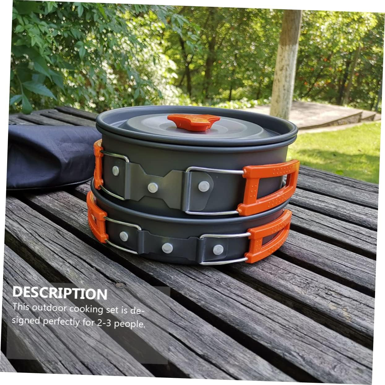 Camping Pot Outdoor Aluminum Alloy Cookware Person Camping Cookware Pan and Pot for Hiking And image number 5