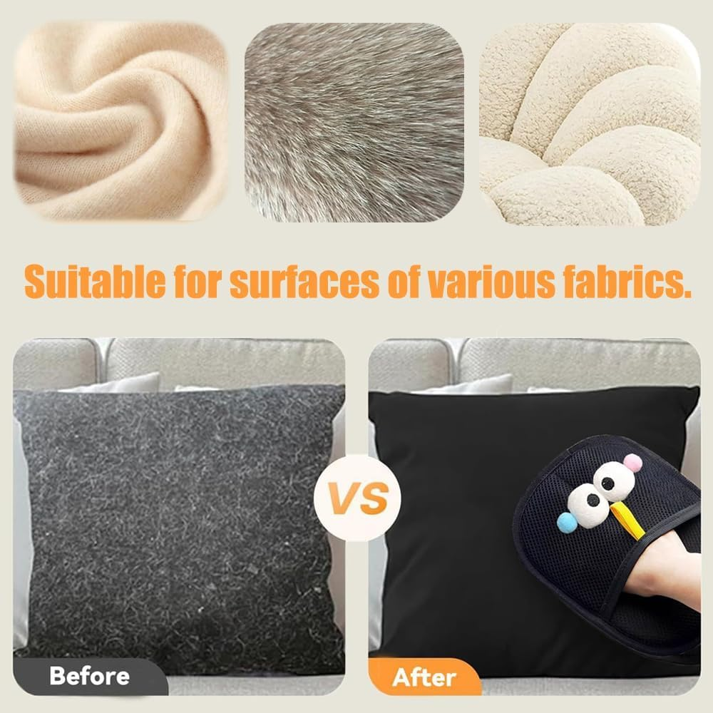 Tcdwla Pet Hair Remover Glove, Pack of 2 Fur Magnet 22 X 16 Cm, Hair Removal Glove, Reusable, Grooming Care for Cats and Dogs image number 1