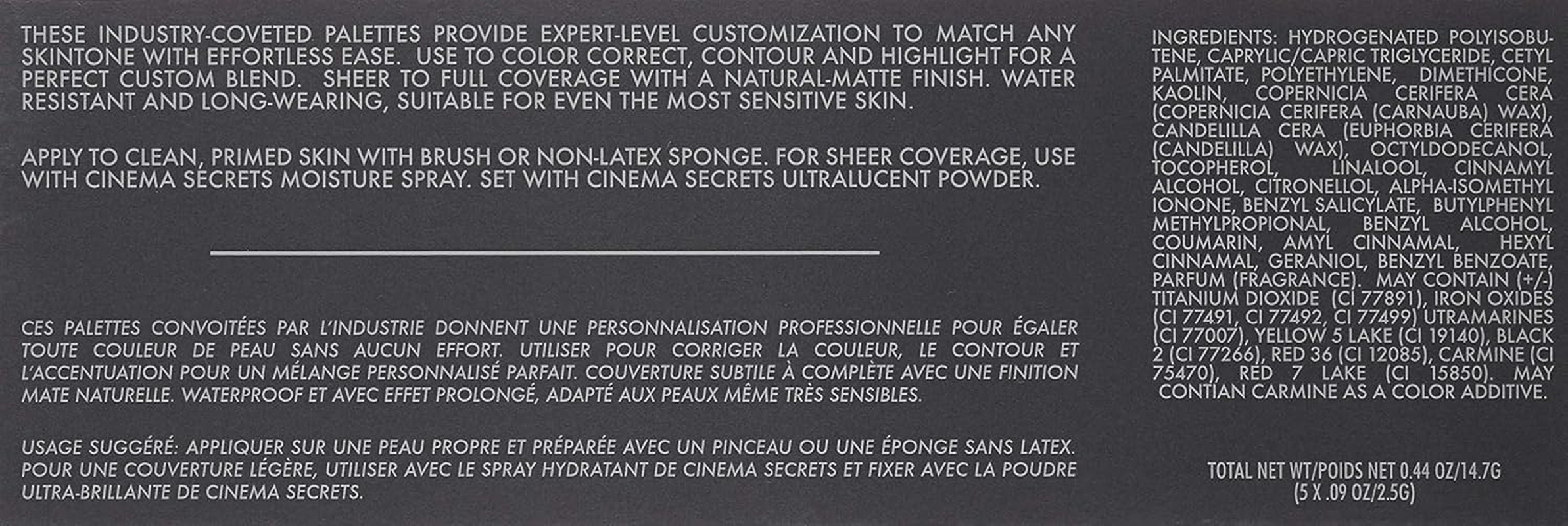 Cinema Secrets Ultimate Foundation 5-In-1 Pro Palette 15Ml (New Version) (500A Series (Light to Medium Pink Beige Undertones)) image number 4