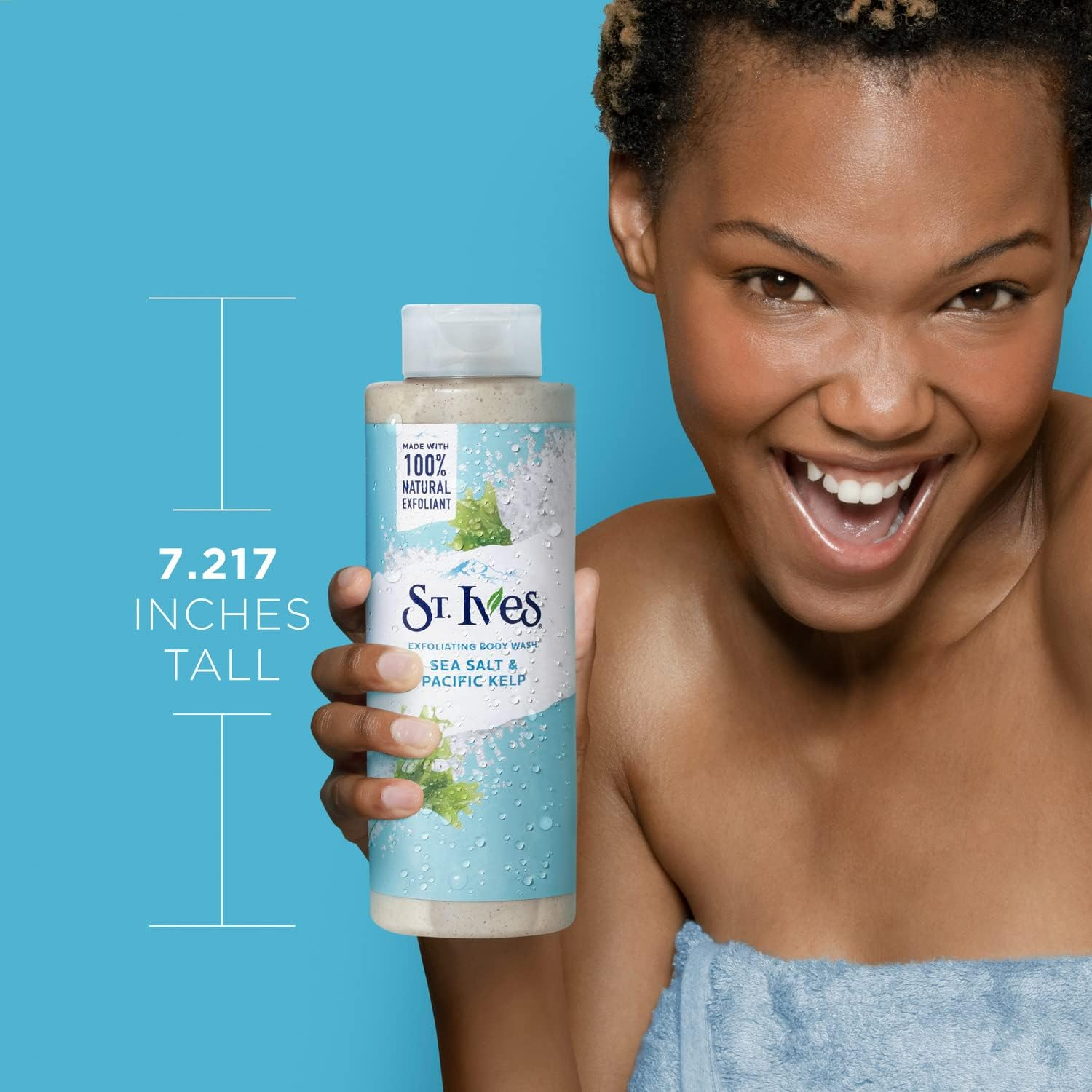 3 PACK of St. Ives, Exfoliating Body Wash, Sea Salt & Pacific Kelp, 16 Fl Oz (473 Ml) image number 4