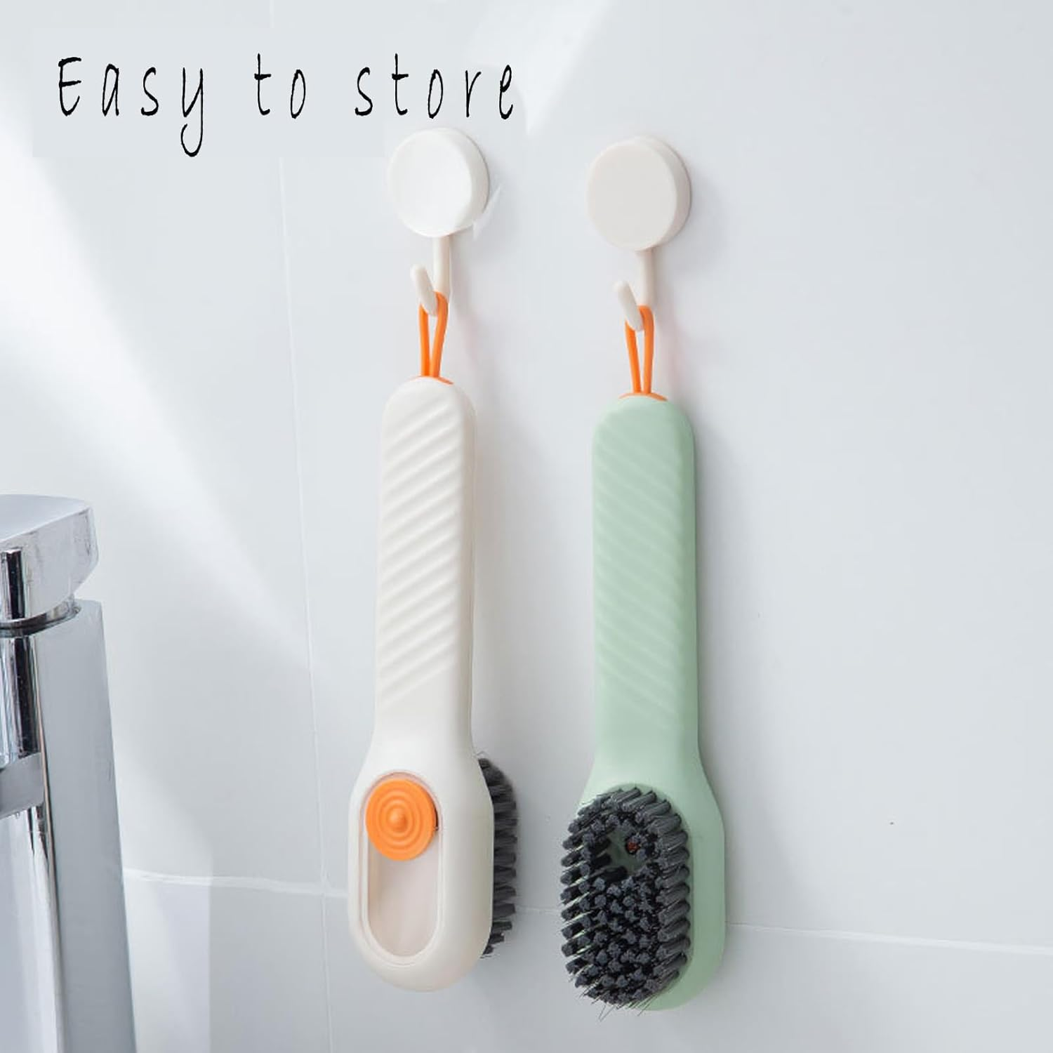 4Pcs Household Soft Bristle Cleaning Brush, Multifunctional Shoe Brush with Liquid Box, Multi-Function Hydraulic Cleaning Brush image number 1