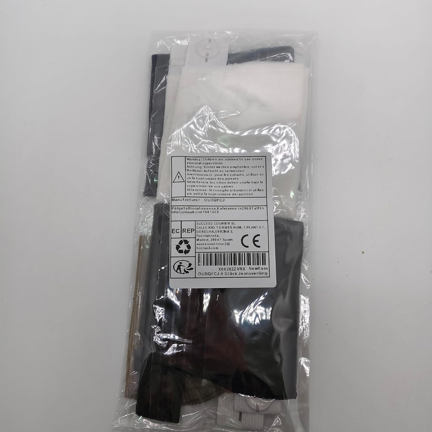 Pack of 4 Jeans Extensions with Adjustable Waistband, Elastic Maternity Trousers Extender, Adjustable Waistband Extension for Pregnant Women image number 2