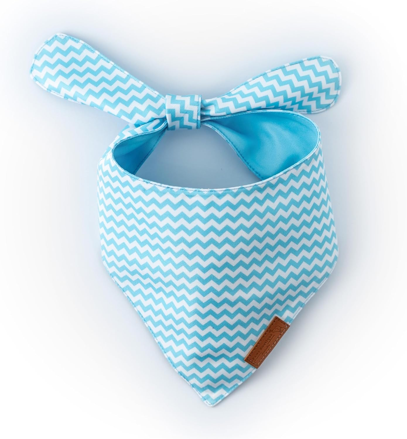 Paws Boutique Premium Dog Bandana/Scarf | Design: Ocean Waves | Reversible Dual Layered/Sided | Small, Medium & Large Pets | Unique Style | Accessories for Puppies & Dogs (S) image number 3